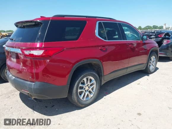 2019 Chevrolet Traverse LT z VIN 1GNEVHKW3KJ159672, wystawiony jako IAAI lot #42064736 z przebiegiem 82 809 mil mil oraz . Historia ofert i sprzedaży dostępna na DreamBid. Obrazek 4.