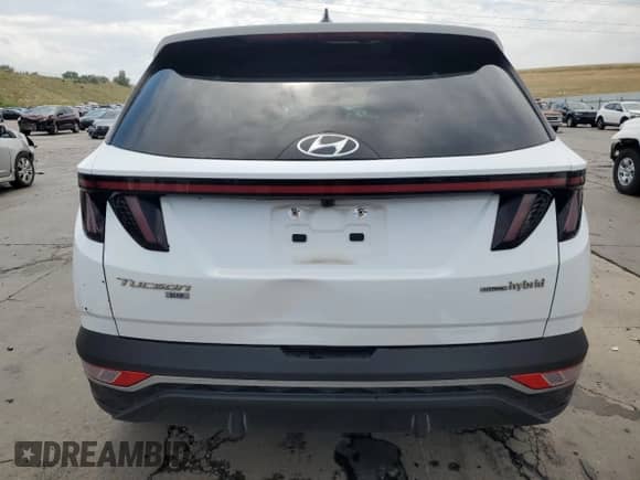 2022 Hyundai Tucson Blue with VIN KM8JBCA1XNU029931, listed as a Copart auction lot 65413895 with 82,437 mi miles and Salvage title. Bid and sale history available at DreamBid. Image 6.