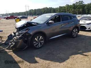 2020 Nissan Murano SL with VIN 5N1AZ2CJ4LN104486, listed as a Copart auction lot 70178075 with 74,981 mi miles and Salvage title. Bid and sale history available at DreamBid. Image 1.