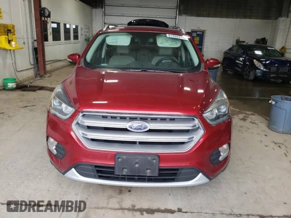 2017 Ford Escape Titanium with VIN 1FMCU9J92HUB62618, listed as a Copart auction lot 61932215 with 122,189 mi miles and Salvage title. Bid and sale history available at DreamBid. Image 5.