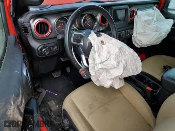 2021 Jeep Wrangler Unlimited Sahara с VIN 1C4HJXEN5MW544560, выставлен на аукционе Copart как лот 80609225 с пробегом 80 609 миль миль и Списание • Salvage title. История ставок и продаж доступна на DreamBid. Изображение 8.