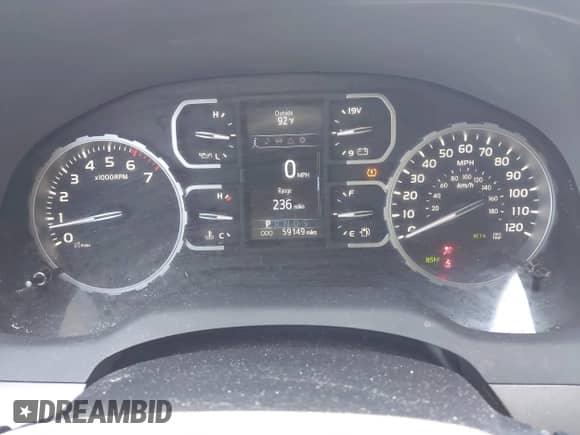 2021 Toyota Tundra SR5 with VIN 5TFDY5F19MX023796, listed as a IAAI auction lot 42423231 with 59,149 mi miles and . Bid and sale history available at DreamBid. Image 7.