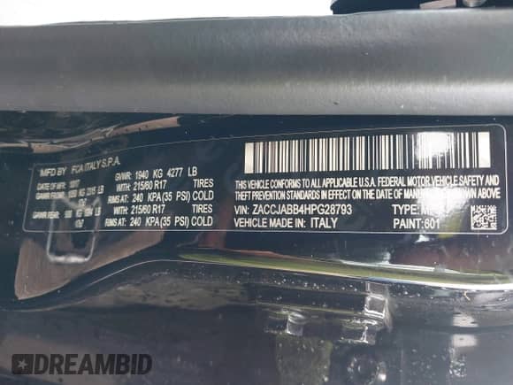 2017 Jeep Renegade Latitude с VIN ZACCJABB4HPG28793, выставлен на аукционе IAAI как лот 42986404 с пробегом 112 532 миль миль и . История ставок и продаж доступна на DreamBid. Изображение 9.
