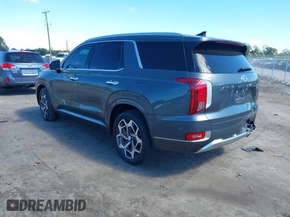 2021 Hyundai Palisade Calligraphy z VIN KM8R7DHEXMU329339, wystawiony jako IAAI lot #43375734 z przebiegiem 39 429 mil mil oraz . Historia ofert i sprzedaży dostępna na DreamBid. Obrazek 3.