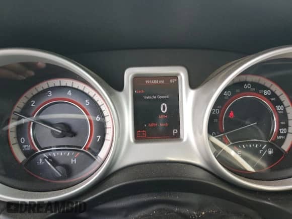 2012 Dodge Journey American Value with VIN 3C4PDCABXCT367581, listed as a Copart auction lot 71170095 with 191,484 mi miles and Salvage title. Bid and sale history available at DreamBid. Image 9.