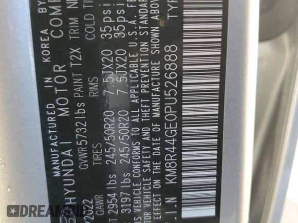 2023 Hyundai Palisade SEL с VIN KM8R44GE0PU526888, выставлен на аукционе Copart как лот 69765502 с пробегом 1 672 миль миль и . История ставок и продаж доступна на DreamBid. Изображение 13.