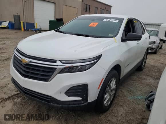 2022 Chevrolet Equinox LS с VIN 3GNAX5EV3NS161855, выставлен на аукционе Copart как лот 43421695 с пробегом 94 383 миль миль и Списание • Salvage title. История ставок и продаж доступна на DreamBid. Изображение 1.