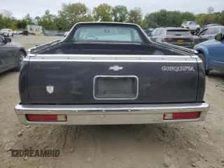 1986 Chevrolet El Camino z VIN 3GCCW80Z0GS918889, wystawiony jako Copart lot #72606654 z przebiegiem 71 067 mil mil oraz Szkoda całkowita • Salvage title. Historia ofert i sprzedaży dostępna na DreamBid. Obrazek 6.