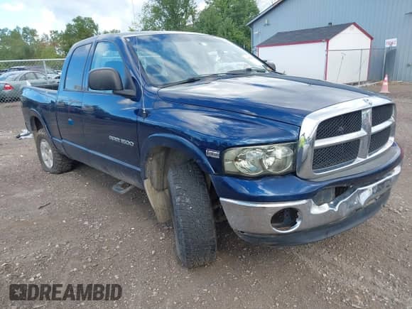 2005 Dodge 1500 SLT with VIN 1D7HU18D45S344503, listed as a IAAI auction lot 43074065 with 194,820 mi miles and . Bid and sale history available at DreamBid. Image 1.