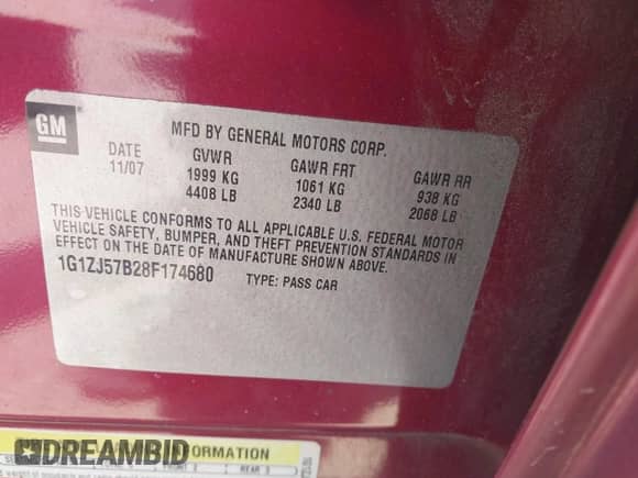 2008 Chevrolet Malibu 2LT с VIN 1G1ZJ57B28F174680, выставлен на аукционе IAAI как лот 42401970 с пробегом 232 383 миль миль и . История ставок и продаж доступна на DreamBid. Изображение 9.