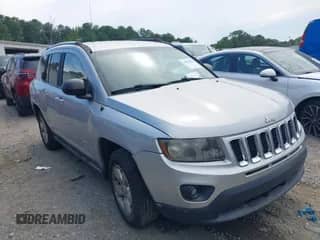 2014 Jeep Compass Sport with VIN 1C4NJCBA4ED545340, listed as a IAAI auction lot 43009404 with Not provided miles and . Bid and sale history available at DreamBid. Image 1.