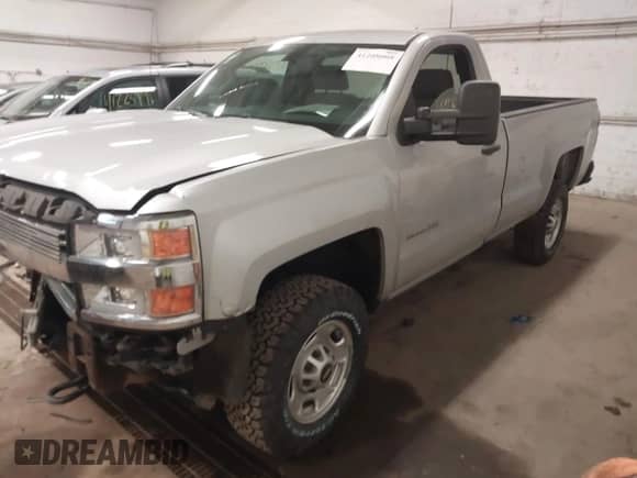 2015 Chevrolet Silverado 2500HD Work Truck with VIN 1GC0KUEG8FZ109107, listed as a IAAI auction lot 41208008 with 161,539 mi miles and . Bid and sale history available at DreamBid. Image 2.