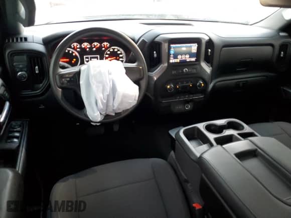 2021 Chevrolet Silverado 1500 Custom with VIN 1GCRWBEH9MZ122437, listed as a Copart auction lot 86158574 with 31,865 mi miles and Salvage title. Bid and sale history available at DreamBid. Image 8.
