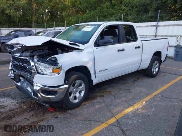 2024 Ram 1500 Big Horn with VIN 1C6SRFBT4RN164853, listed as a IAAI auction lot 43066203 with 44,322 mi miles and . Bid and sale history available at DreamBid. Image 23.