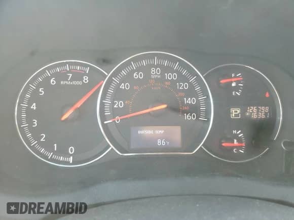 2013 Nissan Maxima S with VIN 1N4AA5AP4DC820019, listed as a Copart auction lot 85358005 with 126,798 mi miles and Salvage title. Bid and sale history available at DreamBid. Image 9.