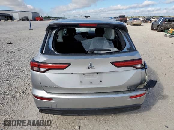 2022 Mitsubishi Outlander ES with VIN JA4J3TA89NZ025901, listed as a Copart auction lot 66313305 with 53,400 mi miles and Salvage title. Bid and sale history available at DreamBid. Image 6.