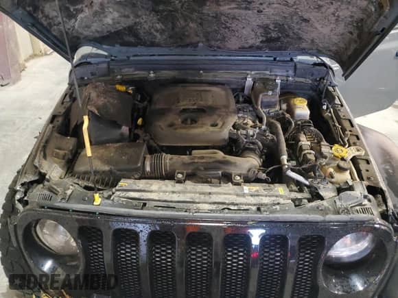 2022 Jeep Wrangler Willys with VIN 1C4GJXAN6NW223825, listed as a Copart auction lot 80460804 with 32,996 mi miles and Salvage title. Bid and sale history available at DreamBid. Image 12.