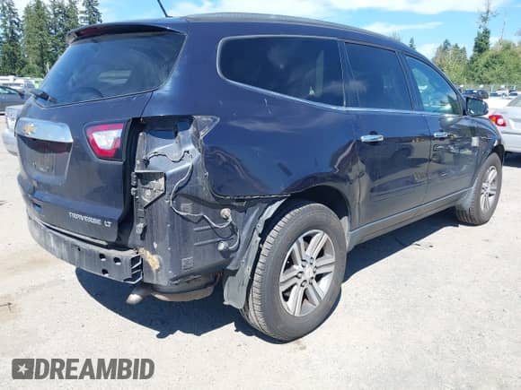 2015 Chevrolet Traverse LT with VIN 1GNKVHKD6FJ166316, listed as a IAAI auction lot 42943532 with 128,112 mi miles and . Bid and sale history available at DreamBid. Image 4.