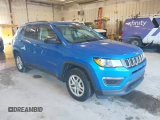 2018 Jeep Compass Sport with VIN 3C4NJCAB5JT442930, listed as a IAAI auction lot 43036272 with 66,783 mi miles and . Bid and sale history available at DreamBid. Image 1.