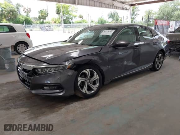 2019 Honda Accord EX-L с VIN 1HGCV1F54KA083843, выставлен на аукционе IAAI как лот 42778781 с пробегом 105 548 миль миль и . История ставок и продаж доступна на DreamBid. Изображение 2.
