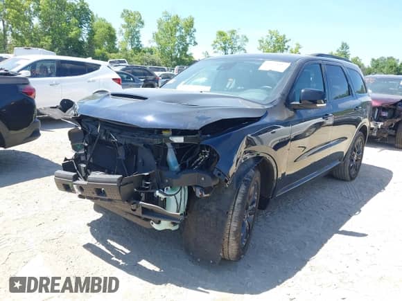 2024 Dodge Durango R/T Plus z VIN 1C4SDJCT6RC144740, wystawiony jako IAAI lot #42754345 z przebiegiem 33 115 mil mil oraz . Historia ofert i sprzedaży dostępna na DreamBid. Obrazek 2.