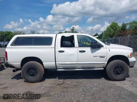 2005 Dodge 2500 SLT with VIN 3D7KS28C85G861920, listed as a IAAI auction lot 42660212 with 305,796 mi miles and . Bid and sale history available at DreamBid. Image 13.