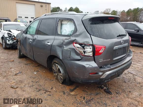 2019 Nissan Pathfinder SL with VIN 5N1DR2MNXKC620019, listed as a IAAI auction lot 41555742 with Not provided miles and . Bid and sale history available at DreamBid. Image 3.
