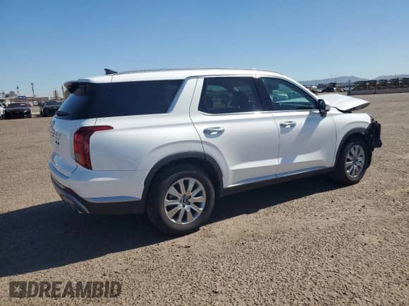 2025 Hyundai Palisade SEL with VIN KM8R24GE4SU874367, listed as a Copart auction lot 87223385 with 15,863 mi miles and Salvage title. Bid and sale history available at DreamBid. Image 3.