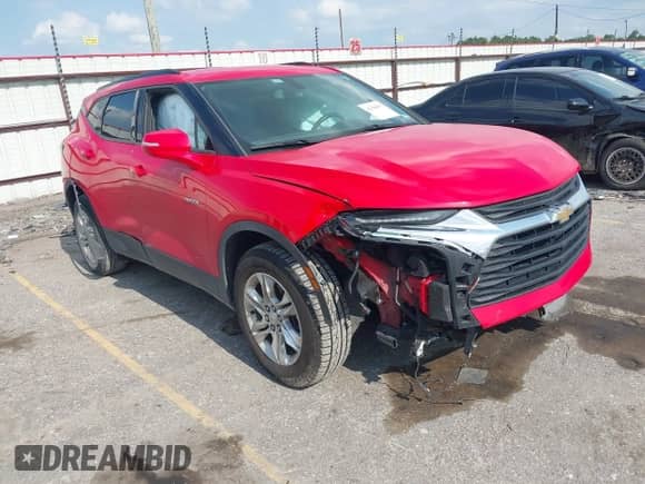 2020 Chevrolet Blazer LT с VIN 3GNKBCR42LS689795, выставлен на аукционе IAAI как лот 42384093 с пробегом 54 957 миль миль и . История ставок и продаж доступна на DreamBid. Изображение 1.