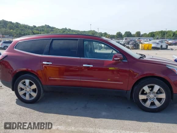 2015 Chevrolet Traverse LTZ with VIN 1GNKRJKD8FJ102712, listed as a IAAI auction lot 43092581 with 186,354 mi miles and . Bid and sale history available at DreamBid. Image 13.