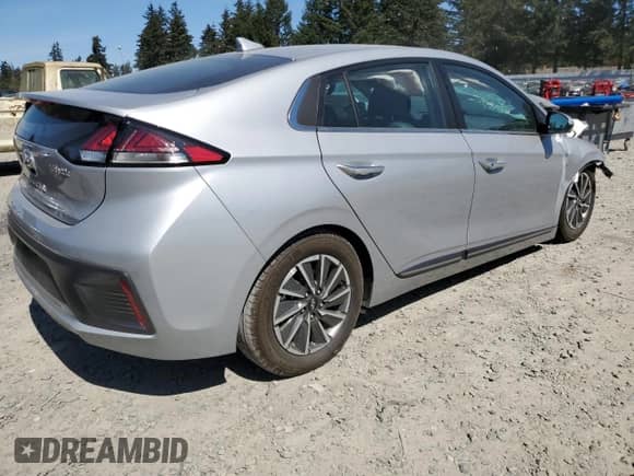 2020 Hyundai Ioniq Limited with VIN KMHC85LJ5LU069671, listed as a Copart auction lot 53666215 with 25,383 mi miles and Salvage title. Bid and sale history available at DreamBid. Image 3.