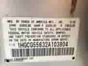 2002 Honda Accord EX with VIN 1HGCG55632A103804, listed as a Copart auction lot 66148865 with Not provided miles and Salvage title. Bid and sale history available at DreamBid. Image 13.