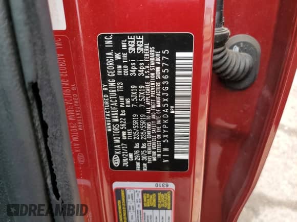 2018 Kia Sorento SX z VIN 5XYPKDA5XJG365775, wystawiony jako Copart lot #80622245 z przebiegiem 139 434 mil mil oraz Szkoda całkowita • Salvage title. Historia ofert i sprzedaży dostępna na DreamBid. Obrazek 14.