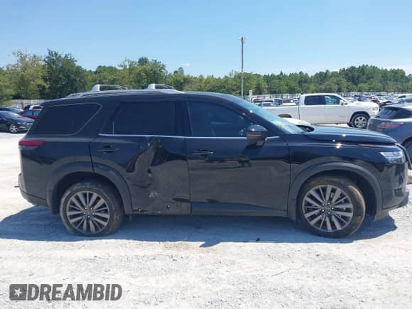 2023 Nissan Pathfinder SL with VIN 5N1DR3CB6PC247663, listed as a IAAI auction lot 43075953 with 14,115 mi miles and . Bid and sale history available at DreamBid. Image 13.