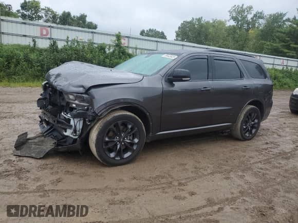 2021 Dodge Durango GT Plus with VIN 1C4RDJDG7MC556609, listed as a Copart auction lot 69445925 with 60,875 mi miles and Salvage title. Bid and sale history available at DreamBid. Image 1.