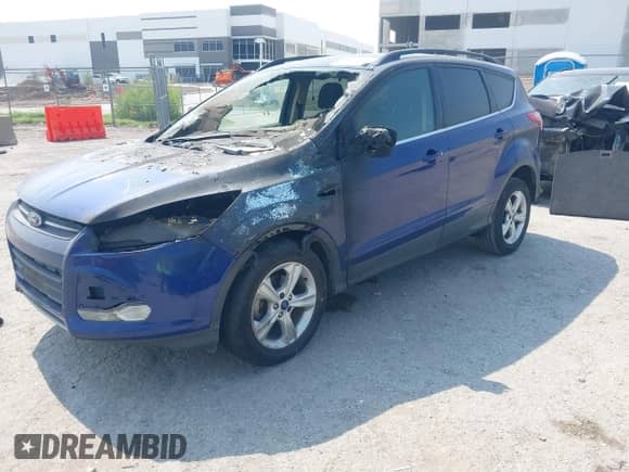 2014 Ford Escape SE with VIN 1FMCU0GX2EUE28717, listed as a IAAI auction lot 43098014 with Not provided miles and . Bid and sale history available at DreamBid. Image 2.