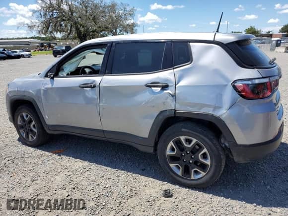 2017 Jeep Compass Sport with VIN 3C4NJDAB3HT629342, listed as a Copart auction lot 66046925 with 87,939 mi miles and Salvage title. Bid and sale history available at DreamBid. Image 2.