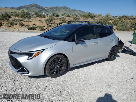 2024 Toyota Corolla XSE z VIN JTNC4MBE7R3220759, wystawiony jako Copart lot #59930815 z przebiegiem 18 691 mil mil oraz Szkoda całkowita • Salvage title. Historia ofert i sprzedaży dostępna na DreamBid. Obrazek 1.