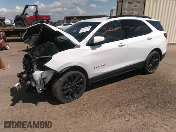 2023 Chevrolet Equinox RS with VIN 3GNAXWEG3PS121396, listed as a IAAI auction lot 42302020 with 30,638 mi miles and . Bid and sale history available at DreamBid. Image 2.