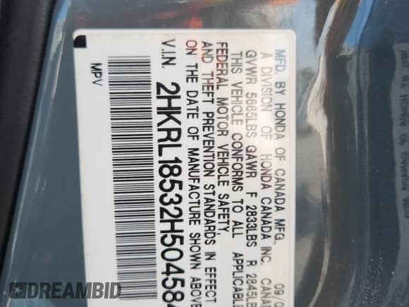 2002 Honda Odyssey LX with VIN 2HKRL18532H504584, listed as a Copart auction lot 67735975 with 230,708 mi miles and Salvage title. Bid and sale history available at DreamBid. Image 13.