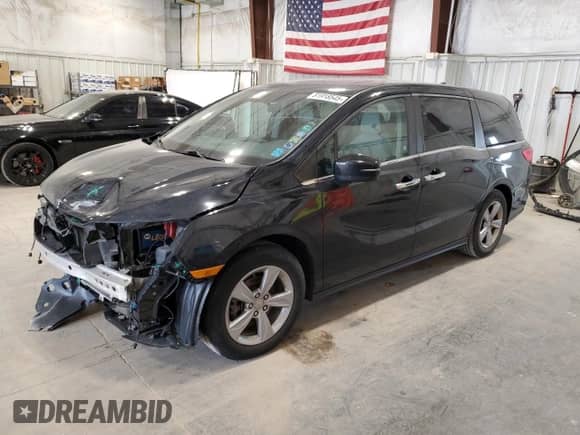2019 Honda Odyssey EX-L with VIN 5FNRL6H70KB046127, listed as a Copart auction lot 81918545 with 116,480 mi miles and Non repairable. Bid and sale history available at DreamBid. Image 1.
