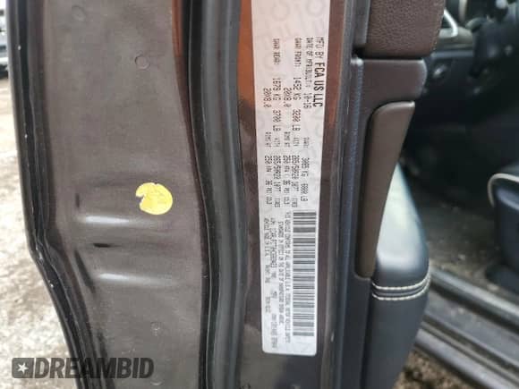 2017 Jeep Grand Cherokee Overland with VIN 1C4RJFCT0HC683423, listed as a Copart auction lot 52234715 with 106,857 mi miles and Salvage title. Bid and sale history available at DreamBid. Image 14.