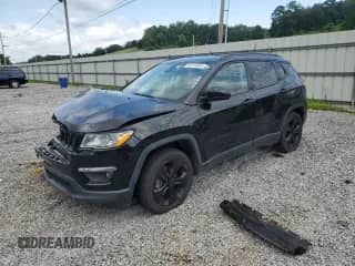 2018 Jeep Compass Altitude with VIN 3C4NJCBB5JT407805, listed as a Copart auction lot 62419465 with 53,565 mi miles and Salvage title. Bid and sale history available at DreamBid. Image 1.