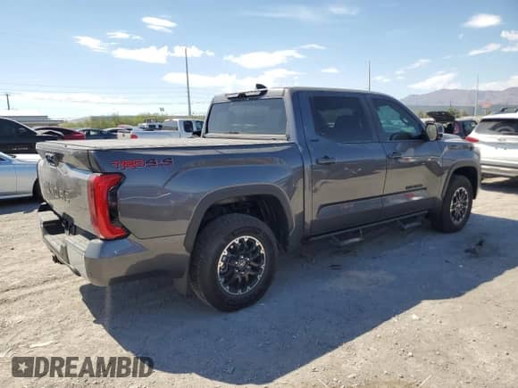 2025 Toyota Tundra SR with VIN 5TFLA5DB2SX306758, listed as a Copart auction lot 69659445 with 2,125 mi miles and Salvage title. Bid and sale history available at DreamBid. Image 3.