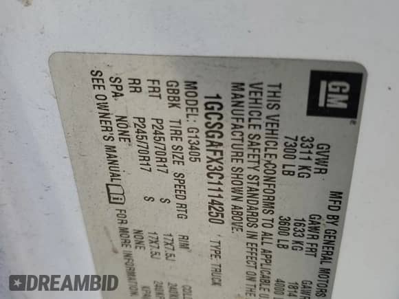 2012 Chevrolet Express Cargo с VIN 1GCSGAFX3C1114250, выставлен на аукционе Copart как лот 44439555 с пробегом 229 010 миль миль и Списание • Salvage title. История ставок и продаж доступна на DreamBid. Изображение 15.