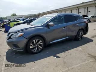 2015 Nissan Murano SL z VIN 5N1AZ2MH1FN208238, wystawiony jako Copart lot #63448635 z przebiegiem 108 432 mil mil oraz Szkoda całkowita • Salvage title. Historia ofert i sprzedaży dostępna na DreamBid. Obrazek 1.