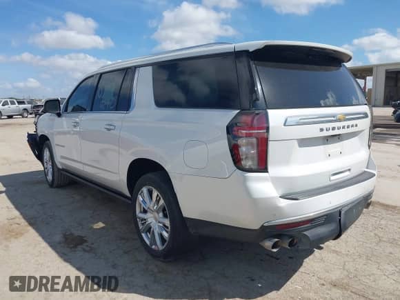 2022 Chevrolet Suburban High Country с VIN 1GNSCGKL2NR339563, выставлен на аукционе IAAI как лот 42985816 с пробегом 54 628 миль миль и . История ставок и продаж доступна на DreamBid. Изображение 3.