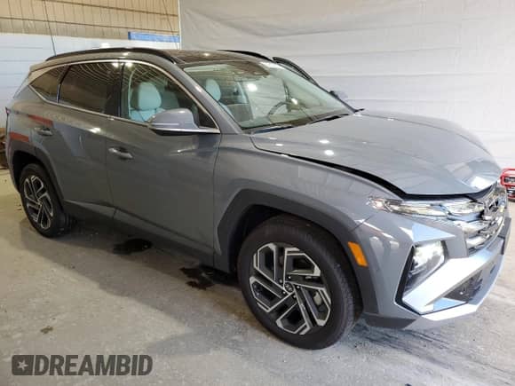 2025 Hyundai Tucson Limited с VIN 5NMJECDEXSH529133, выставлен на аукционе Copart как лот 64350905 с пробегом 2 505 миль миль и Списание • Salvage title. История ставок и продаж доступна на DreamBid. Изображение 4.