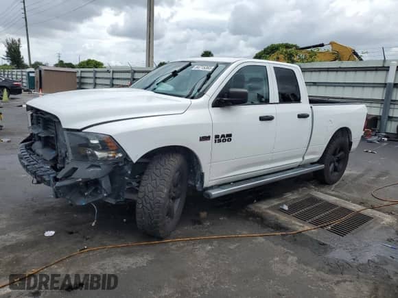 2018 Ram 1500 Tradesman z VIN 1C6RR6FT2JS100454, wystawiony jako Copart lot #64715365 z przebiegiem 145 068 mil mil oraz Szkoda całkowita • Salvage title. Historia ofert i sprzedaży dostępna na DreamBid. Obrazek 1.