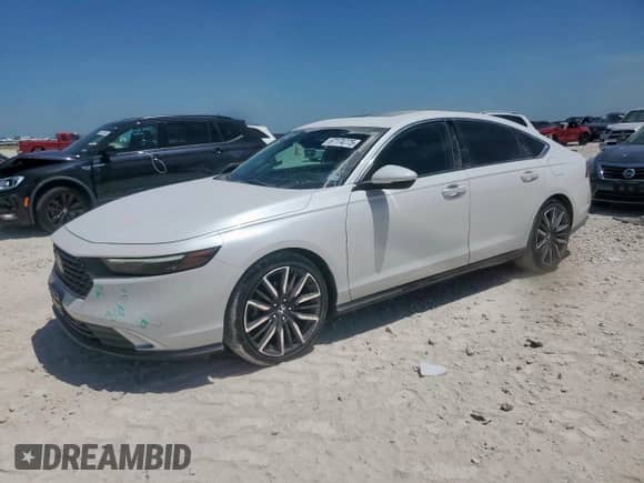 2023 Honda Accord Touring with VIN 1HGCY2F82PA041850, listed as a Copart auction lot 67174775 with 31,779 mi miles and Salvage title. Bid and sale history available at DreamBid. Image 1.